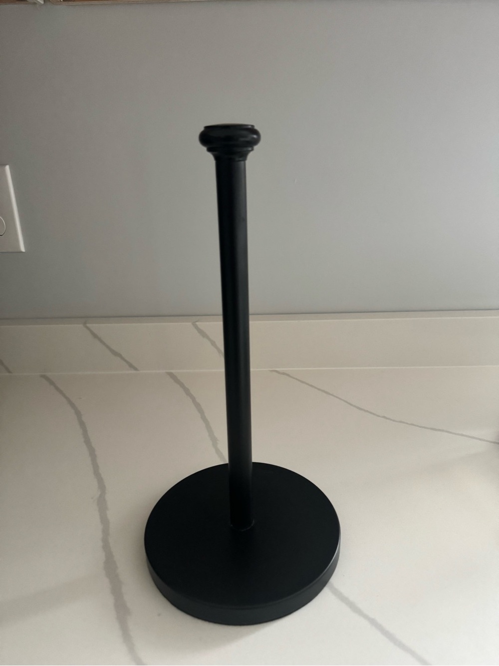 Black Paper Towel Holder -